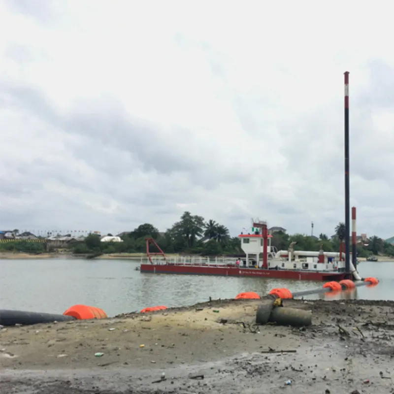 Rivierzand baggeren hydraulische snijderzuig droedger